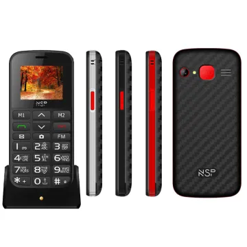 ΚΙΝΗΤΟ ΜΕ ΠΛΗΚΤΡΑ NSP 2000DS 2G 1.8in DUAL SIM 32MB/32MB RADIO-MP3/MP4 SOS BUTTON + HANDS FREE GR