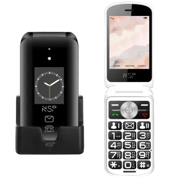 ΚΙΝΗΤΟ ΜΕ ΠΛΗΚΤΡΑ NSP 2700DS 2G FLIP 2.8in 64MB/128MB DUAL SIM RADIO-MP3/MP4 SOS BUTTON GR