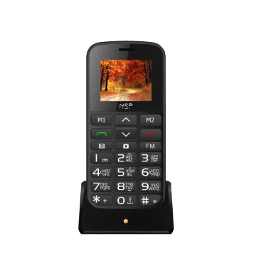 ΚΙΝΗΤΟ ΜΕ ΠΛΗΚΤΡΑ NSP 2000DS 2G 1.8in DUAL SIM 32MB/32MB RADIO-MP3/MP4 SOS BUTTON BLACK/BLACK + HANDS FREE GR