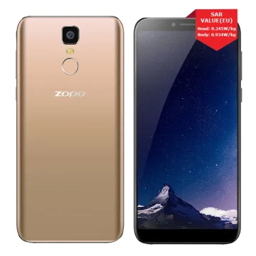 ΚΙΝΗΤΟ ZOPO FLASH X2 ZP1795 4G 5.99in DUAL SIM 2GB/16GB GOLD VGR + SCREEN PROTECTOR + HANDS FREE