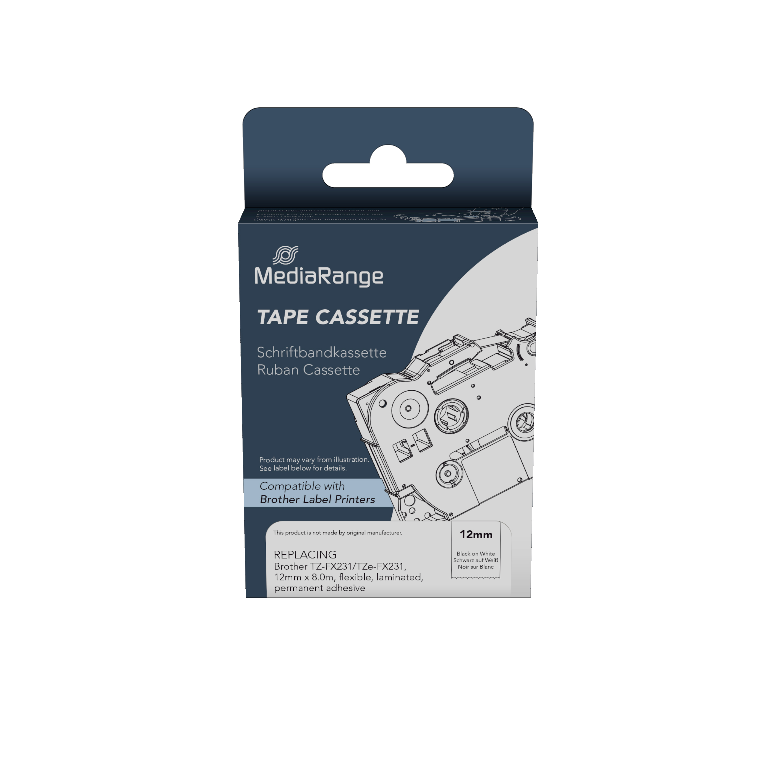 Ετικέτες Γενικής Χρήσης Mediarange (Brother® DK-11209) 29x62mm, 800 pcs, black on white (MRBDK11209)