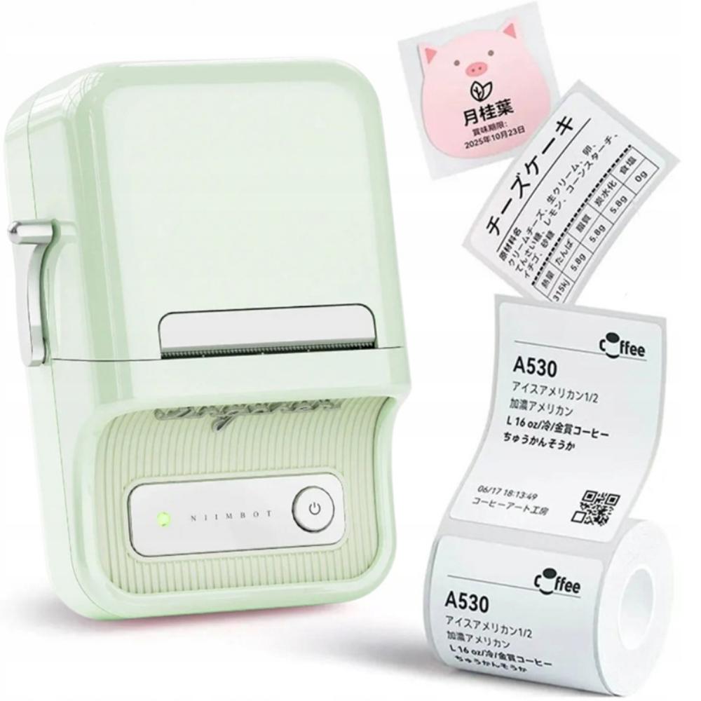 Niimbot Φορητός εκτυπωτής ετικετών B21S μέντα (B21S MINT GREEN) (NIIB21S-MINT-GREEN)
