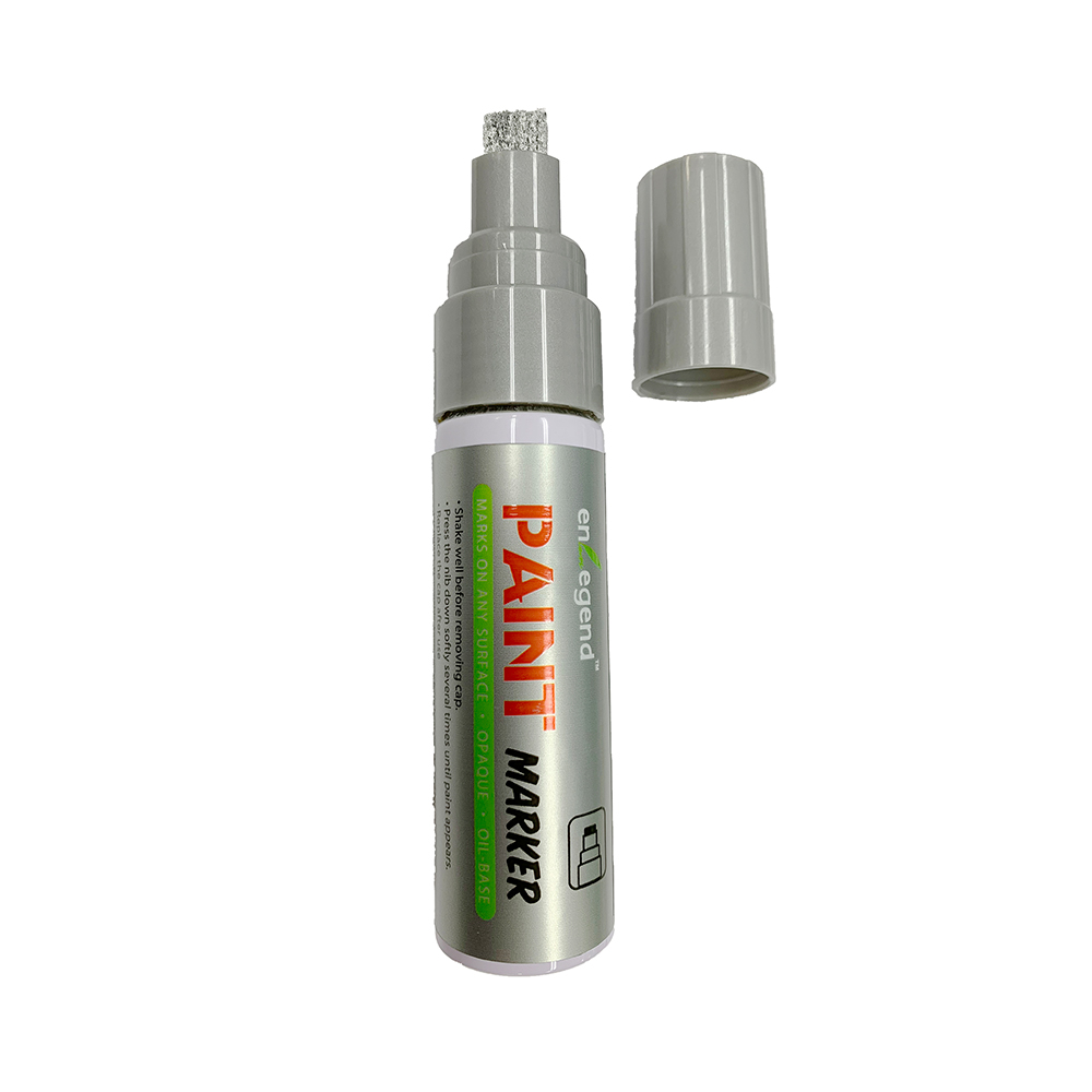 Enlegend Μαρκαδόρος Λαδιού 15.0mm Μακρύς Ασημί (ENL-PT280L-SI) (ENLPT280LSI)