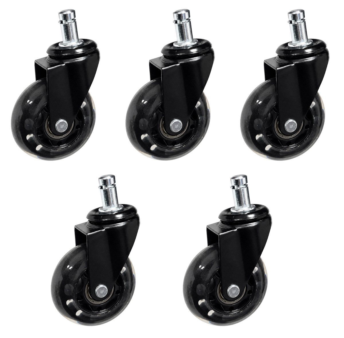 POWERTECH σετ ανταλλακτικά ροδάκια για PT-1633 καρέκλα γραφείου, 5τμχ