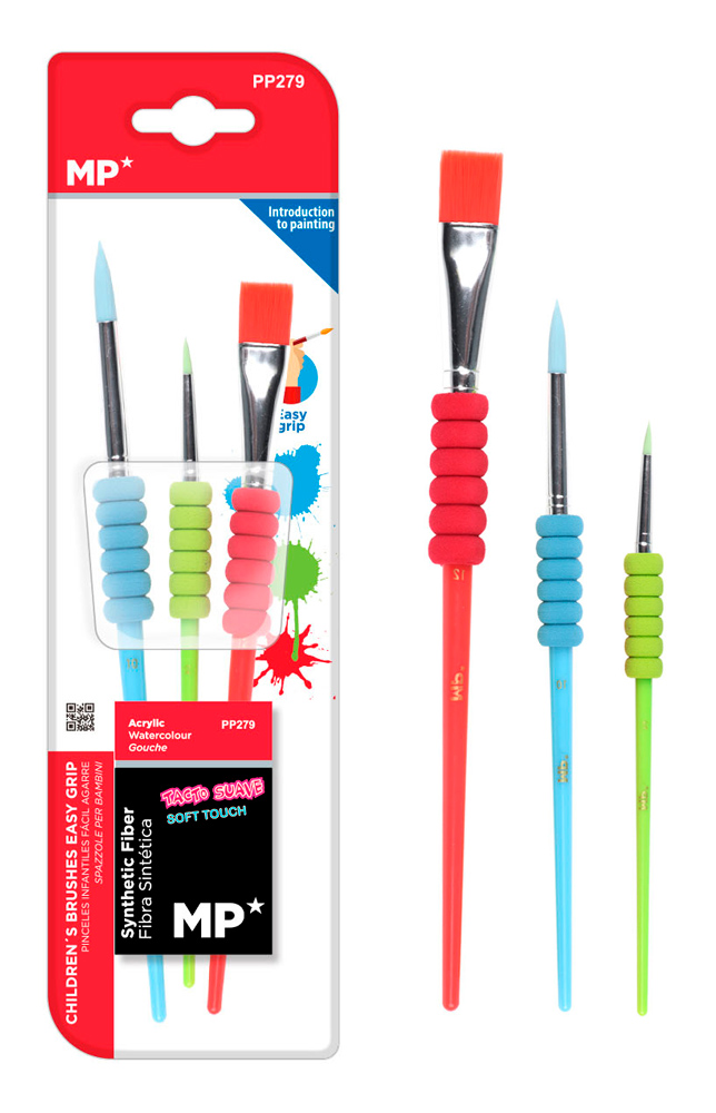 ARTIX PAINTS σετ πινέλων ζωγραφικής PP231, καφέ, 3τμχ