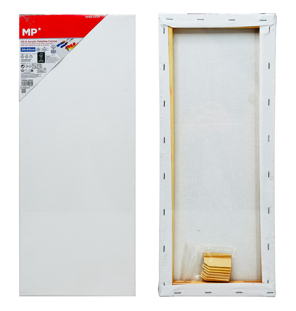 ARTIX PAINTS καμβάς καρτολίνο ζωγραφικής PP95-3030, 30x30cm, 280gr/m², λευκός