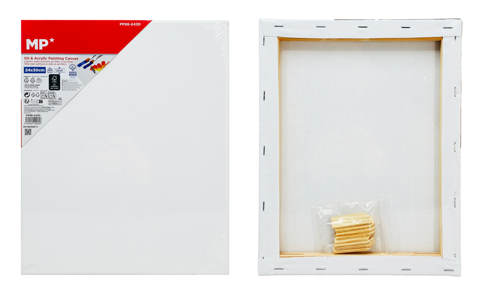 MP καμβάς τελάρο ζωγραφικής PP98-2050, 20x50cm, 280gr/m², λευκός