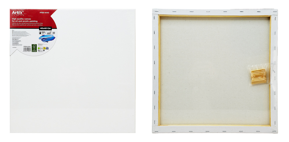 MP καμβάς τελάρο ζωγραφικής PP98-3040, 30x40cm, 280gr/m², λευκός