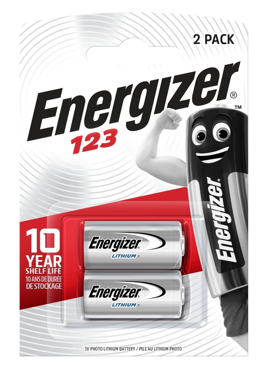 ENERGIZER μπαταρία λιθίου CR123A, 3V, 2τμχ