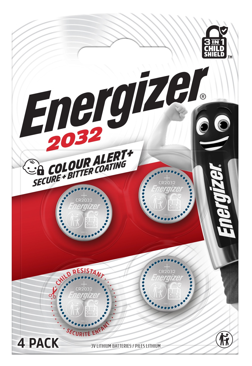 ENERGIZER μπαταρία λιθίου, CR2032, 3V, 4τμχ