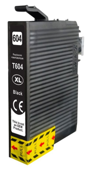 Συμβατό Inkjet για Epson, T604XL, 13ml, μαύρο