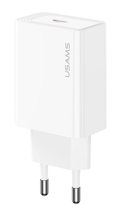 USAMS φορτιστής τοίχου CC324, USB, 18W, λευκός