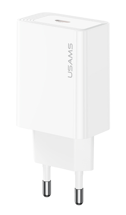 USAMS φορτιστής τοίχου CC325, USB-C, 20W, λευκός