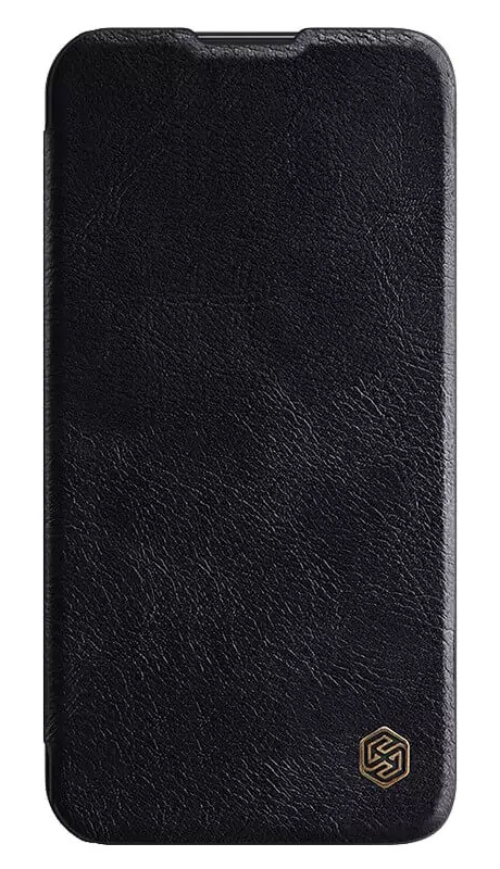 NILLKIN θήκη Qin Pro για iPhone 15 Pro Max, δερμάτινη, μαύρη