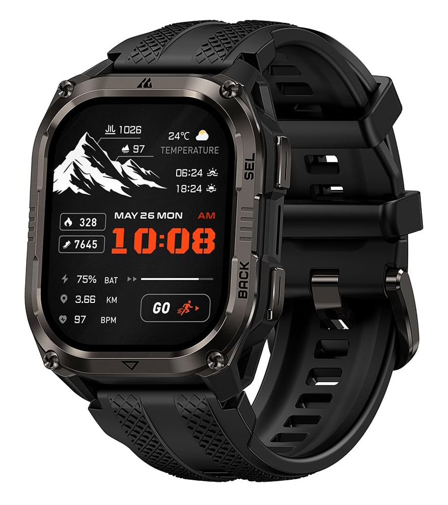KOSPET smartwatch PULSE 2, heart rate, 1.96