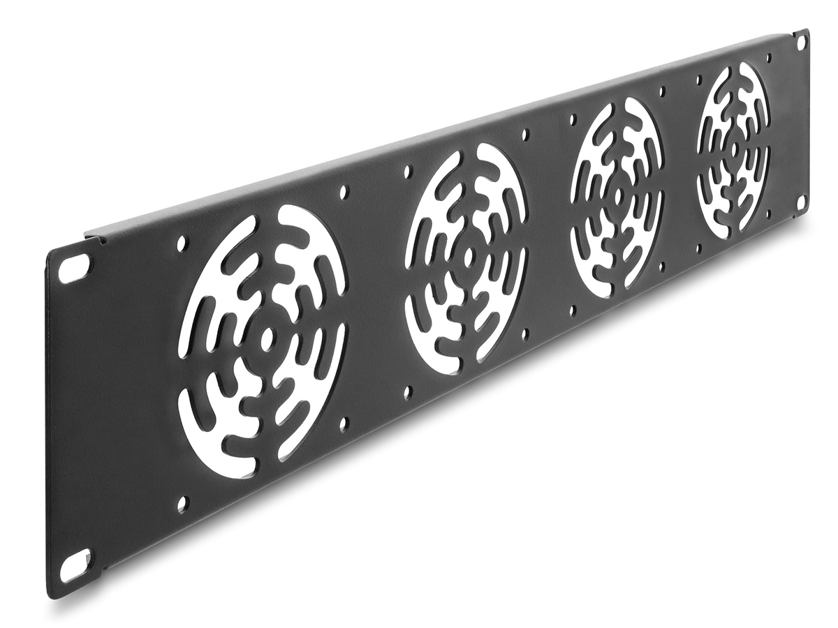 DELOCK κάλυμμα για 4x 80mm ανεμιστήρες 67416 για rack 19