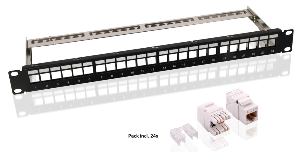 GOOBAY Keystone patch panel 95336 με 24 modules, 19