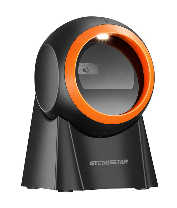 GTCODESTAR barcode scanner X-9701B, 1D & 2D, ενσύρματο & ασύρματο, Bluetooth, 2000mAh, μαύρο