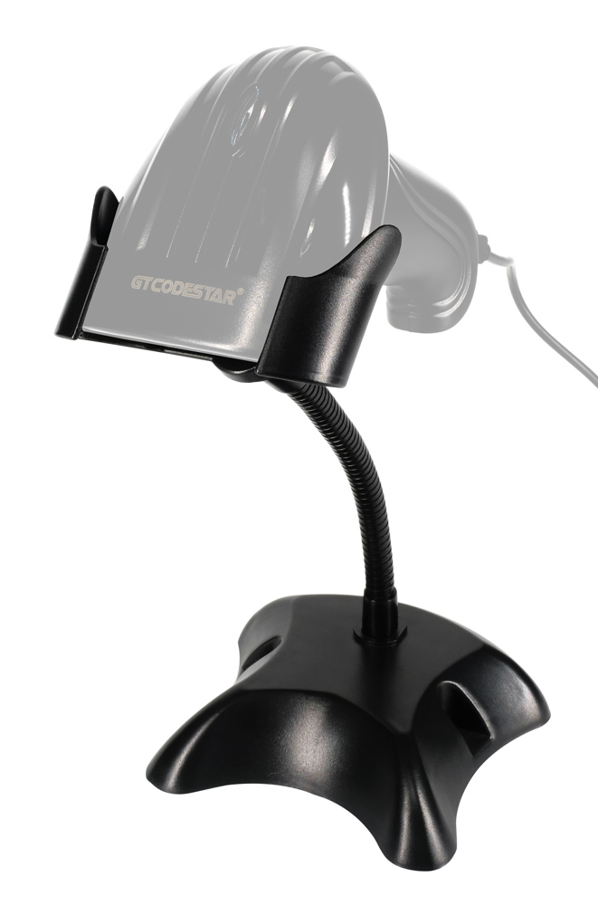 GTCODESTAR βάση για barcode scanner GTC-STAND, εύκαμπτος μεταλλικός βραχίονας, μαύρη