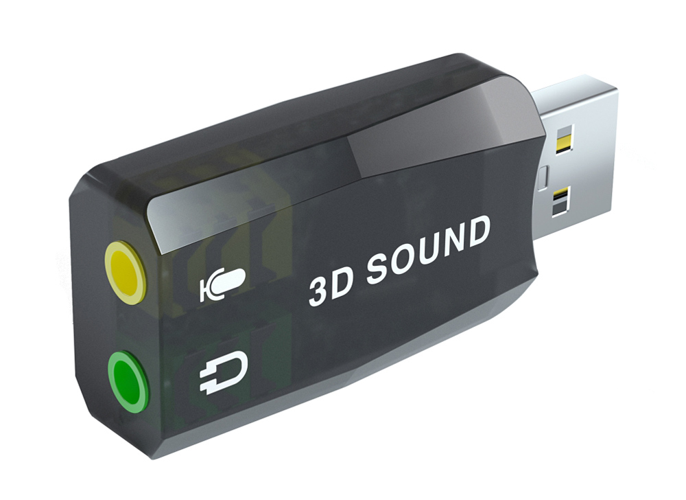 POWERTECH κάρτα ήχου USB CAB-U036, 5.1CH, έξοδος μικροφώνου & ακουστικού