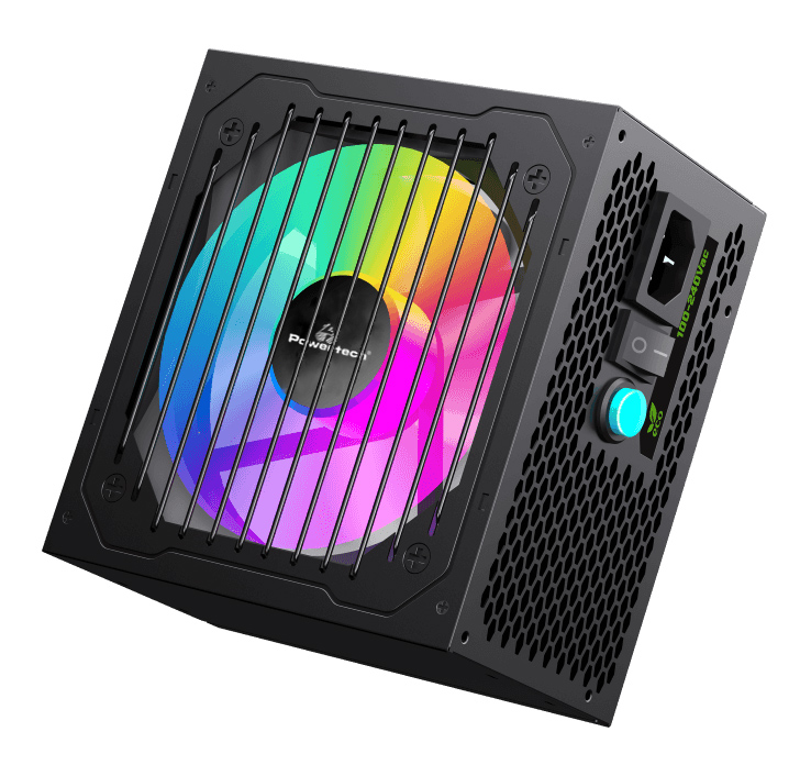 POWERTECH τροφοδοτικό PC PT-1311, 80PLUS Bronze, 700W, ATX, 120mm RGB Fan, Semi Modular