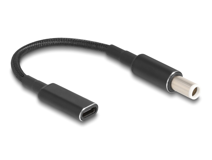 POWERTECH αντάπτορας τροφοδοσίας laptop CAB-UC071, USB-C σε Dell 7.4x5.0mm, μαύρος