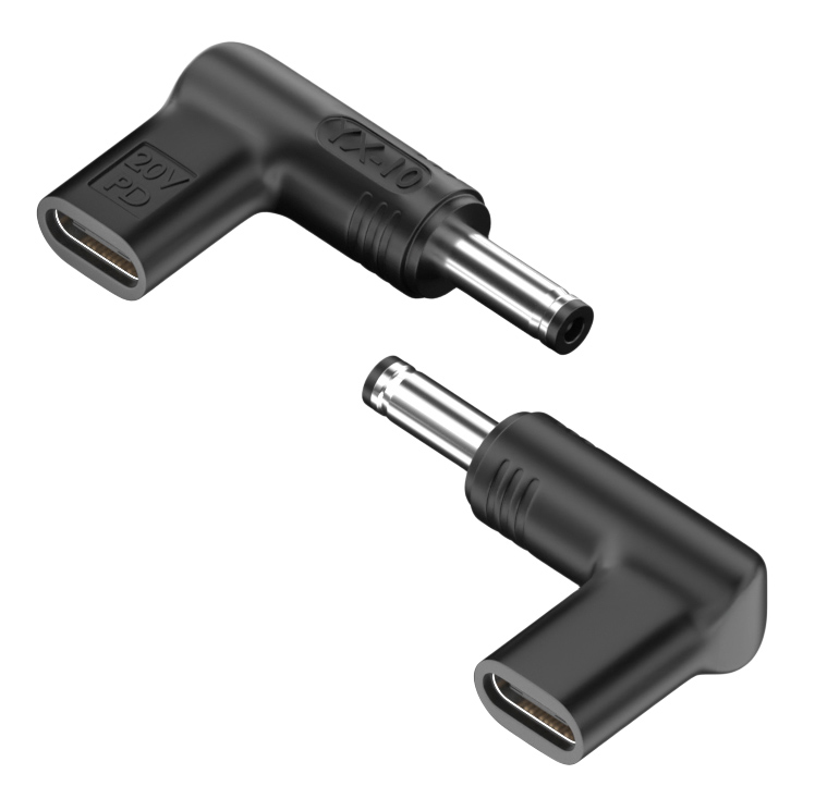 POWERTECH αντάπτορας τροφοδοσίας laptop YX-03, USB-C σε HP 4x1.7mm, μαύρος