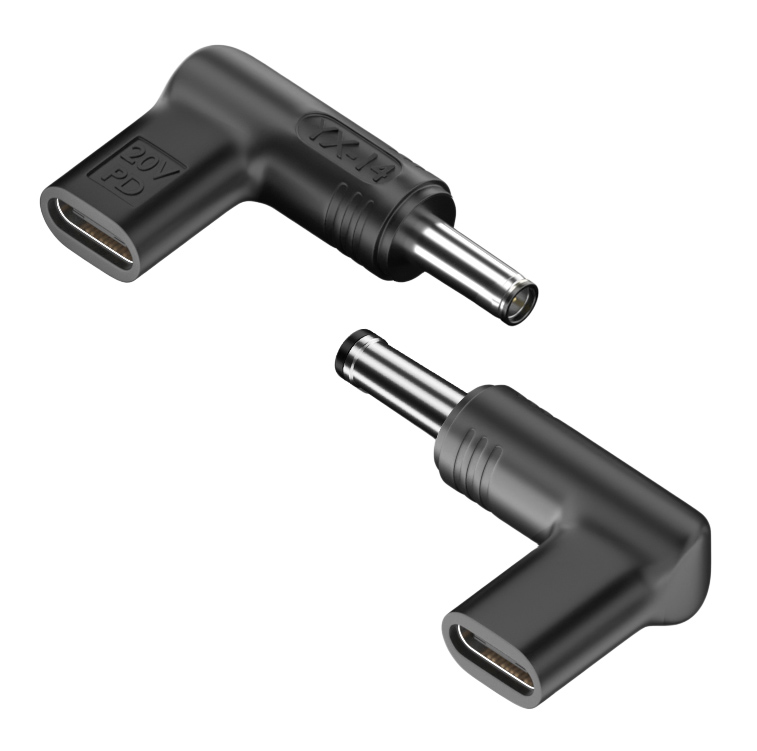 POWERTECH αντάπτορας τροφοδοσίας laptop YX-08, USB-C σε Dell 7.4x5mm, μαύρος