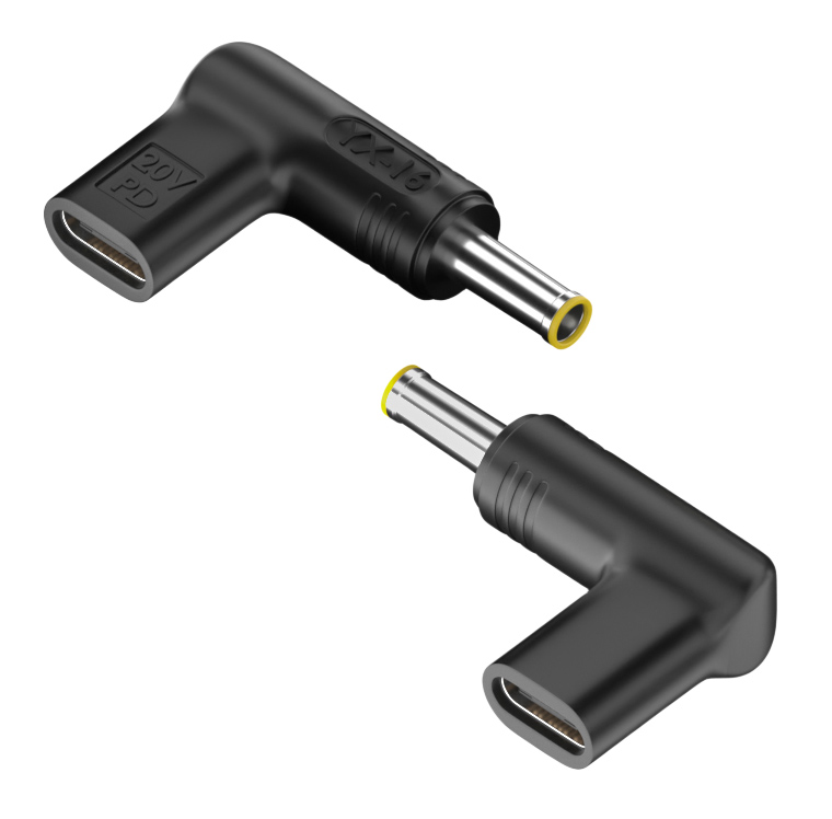 POWERTECH αντάπτορας τροφοδοσίας laptop YX-10, USB-C σε Dell 4.5x3mm, μαύρος