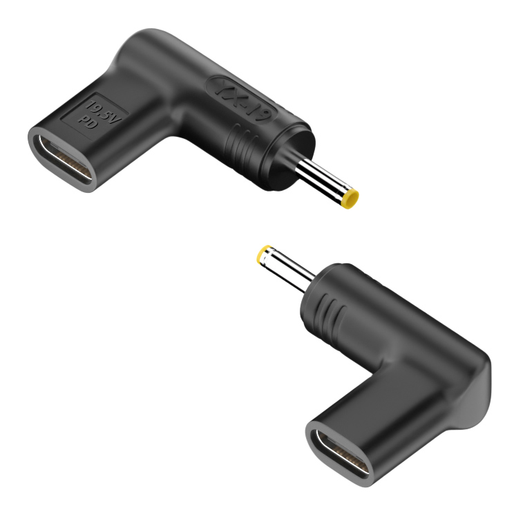POWERTECH αντάπτορας τροφοδοσίας laptop YX-13, USB-C σε HP 4.8x1.7mm, μαύρος