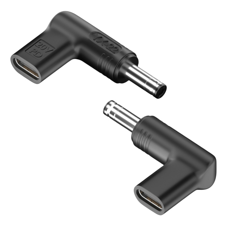 POWERTECH αντάπτορας τροφοδοσίας laptop YX-16, USB-C σε Samsung 5.5x3mm, μαύρος