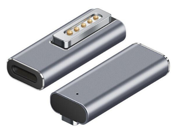 POWERTECH αντάπτορας τροφοδοσίας laptop YX-MS2, USB-C σε Magsafe 2, ασημί
