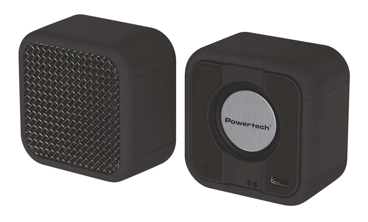 POWERTECH μίνι φορητό ηχείο TWS PT-1626, μαγνητικό, 5W, Bluetooth, 400mAh, μαύρο
