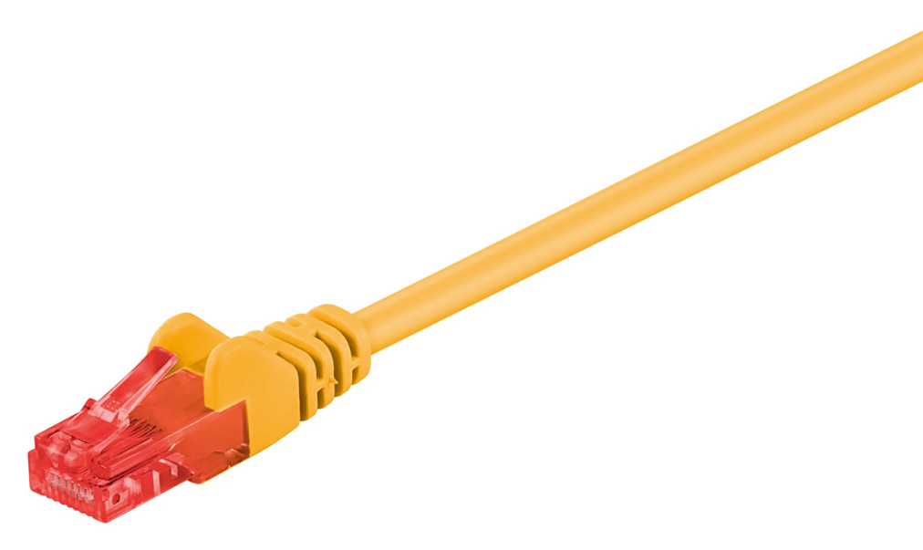 GΟOBAY καλώδιο δικτύου 68433, CAT 6 U/UTP, CCA, PVC, 0.5m, κίτρινο