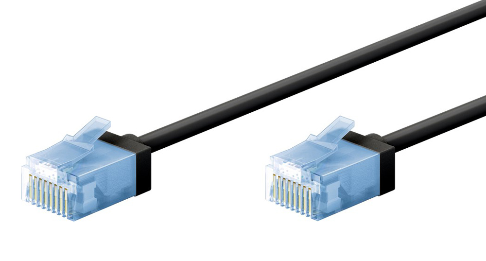 GOOBAY καλώδιο δικτύου 74301, CAT 6A U/UTP, ultra slim, copper, 500MHz, 10m, λευκό