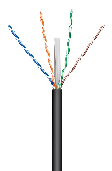 GOOBAY καλώδιο δικτύου 57293, CAT 6 U/UTP, CCA, έως 50m, 100m, μαύρο