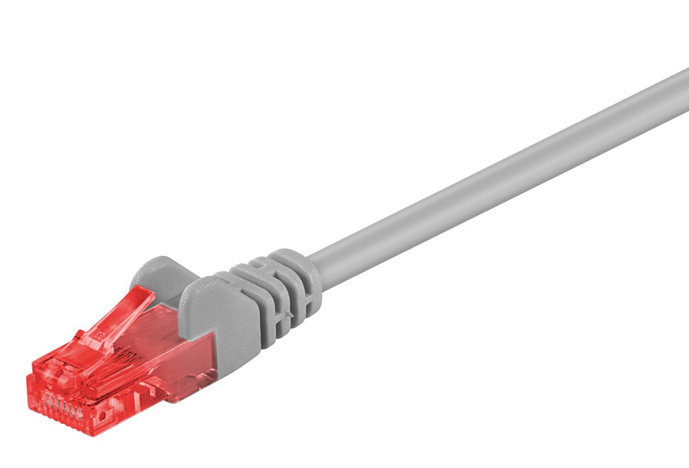 GOOBAY καλώδιο δικτύου 95591, CAT 6 U/UTP, CCA, 1.5m, γκρι