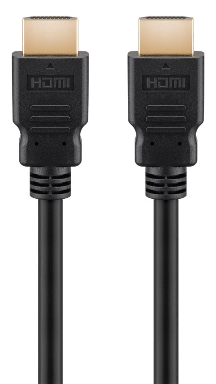 GOOBAY καλώδιο HDMI 2.1 58263, certified, ARC, 8K/60Hz 48Gbps, 1m, μαύρο