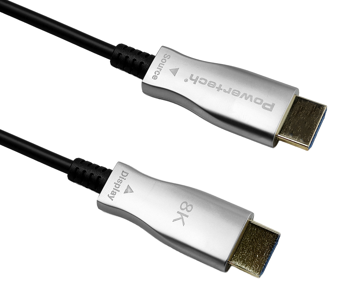 POWERTECH καλώδιο HDMI 2.1 CAB-H194 με Ethernet, 8K/60Hz, 48 Gbps, 20m, μαύρο