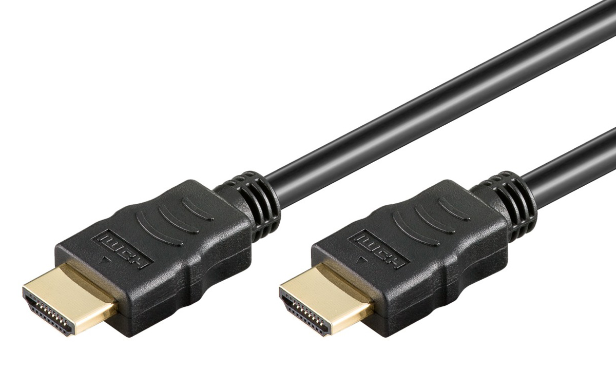 GOOBAY καλώδιο HDMI 80096 με Ethernet, soft, 4K/60Hz, 18 Gbps, 0.5m, μαύρο