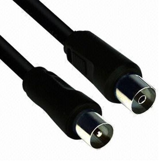 POWERTECH καλώδιο κεραίας RF αρσενικό - RF θηλυκό CAB-V006, μαύρο, 5m