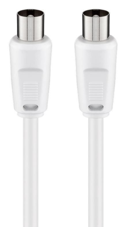 GOOBAY καλώδιο κεραίας αρσενικό 68149, <70dB, CCS, 5m, λευκό
