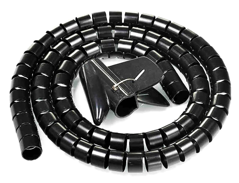 POWERTECH δεματικό καλωδίων TIES-083, πλαστικό, Φ20mm, 2m, μαύρο