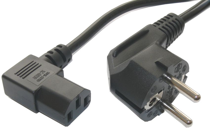 POWERTECH καλώδιο τροφοδοσίας Η/Υ & οθόνης CAB-P003, 3x0.75mm², 1.5m, μαύρο