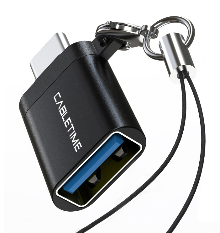 CABLETIME αντάπτορας USB-C σε USB CT-CMAF, 5Gbps, 10.5W, μαύρος