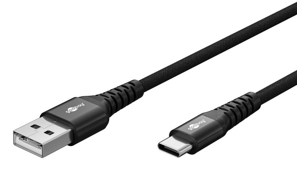 GOOBAY καλώδιο USB-C 73955, 60W, 480Mbps, 3m, μαύρο