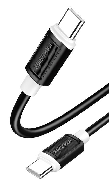 KAKUSIGA καλώδιο USB-C σε USB KSC-998, σιλικόνης, 5A, 480Mbps, 1m, μαύρο