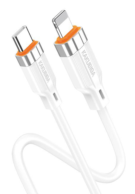 KAKUSIGA καλώδιο USB-C σε USB KSC-995, σιλικόνης, 5A, 480Mbps, 1m, λευκό