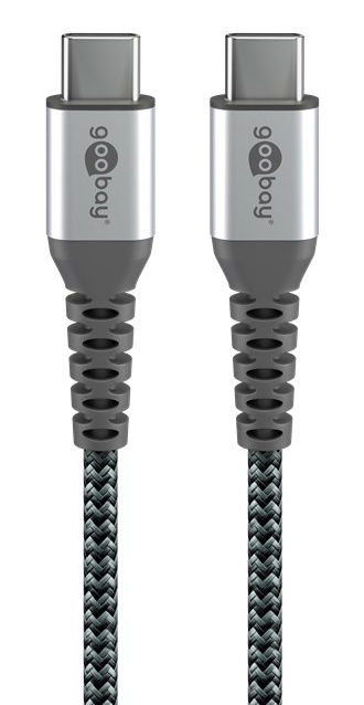 GOOBAY καλώδιο USB-C 79559, 60W, 480Mbps, 0.15m, μαύρο