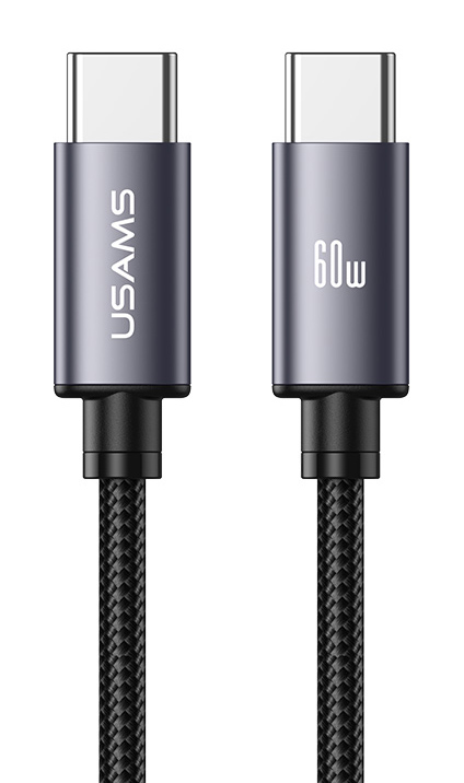 USAMS καλώδιο USB-C σε USB SJ767, 3A, 480Mbps, 1m, μαύρο